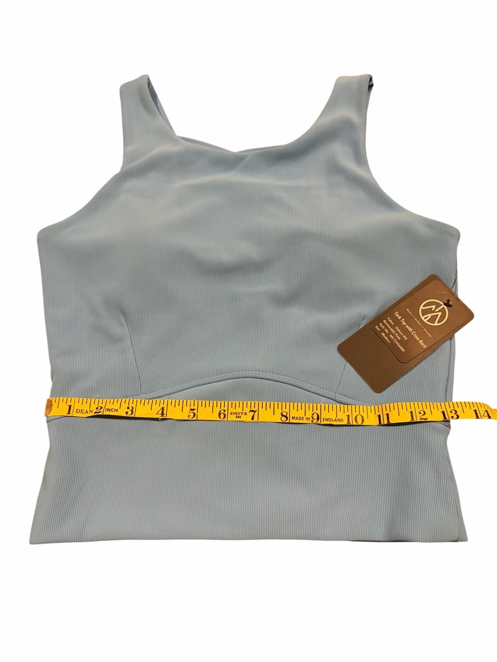 NWT Move Theology Blue Sports Bra - Picture 6 of 10